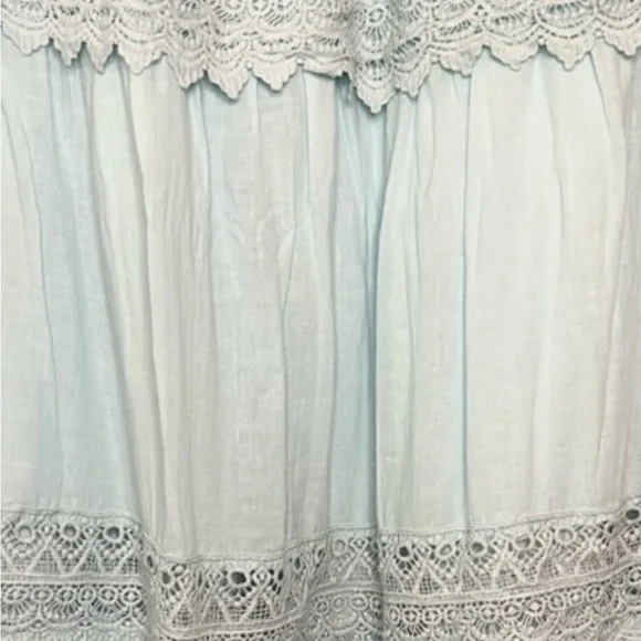 Lulu's Blue Strapless Tiered Sundress - Picture 3 of 4